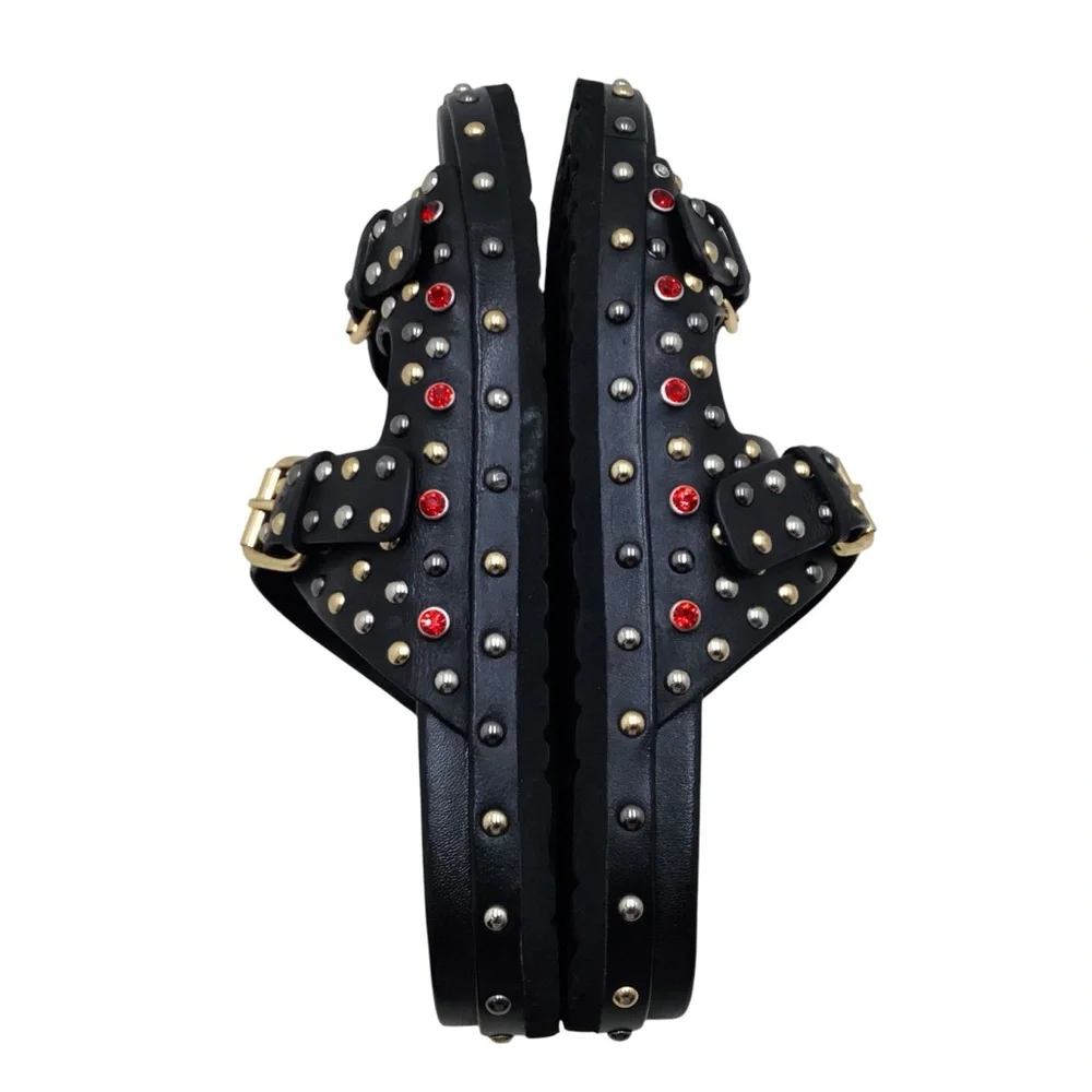 🆕{SaintG} Chloe StuddedDouble Buckle Sandal - Picture 8 of 13
